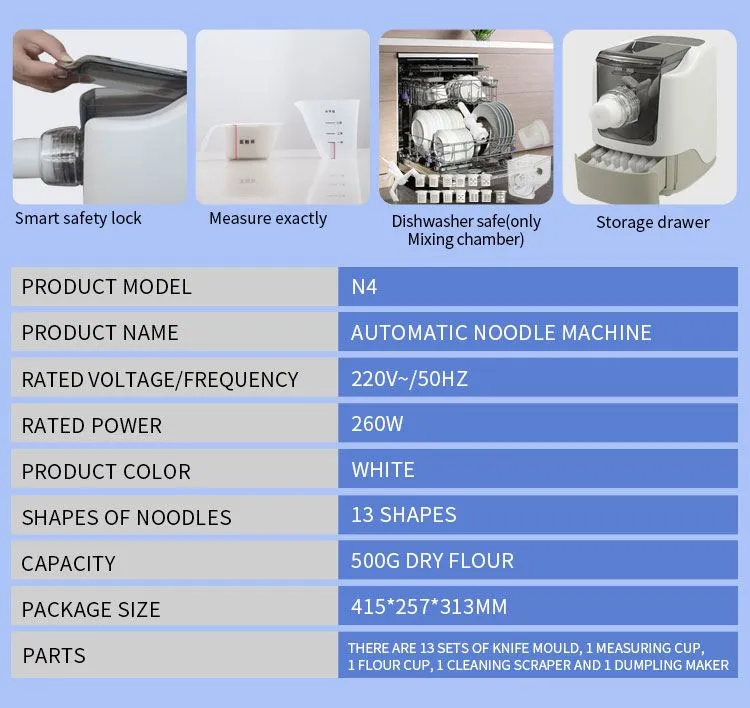 automatic noodle maker machine application