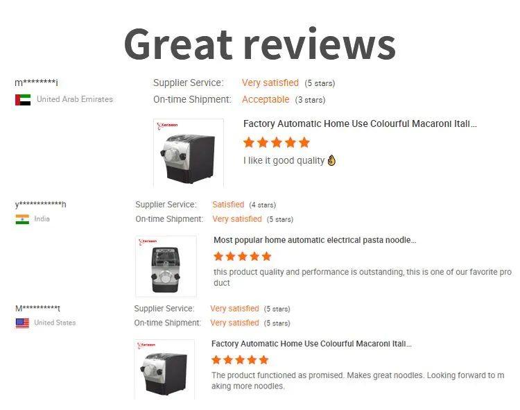 noodle machine electric propeties